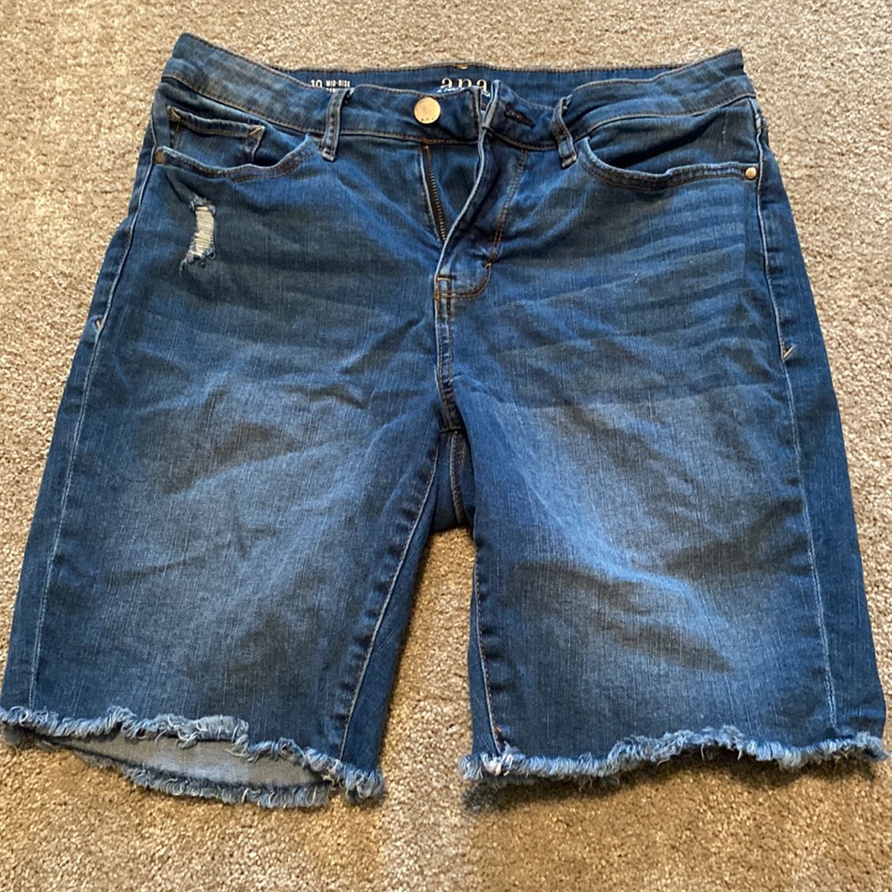 Women Jean shorts mid rise demin Bermuda